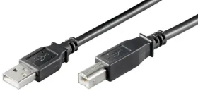 MicroConnect kábel USB2.0 A (M) - USB2.0 B (M) 3M čierna / 480Mbit/s (USBAB3B)