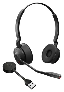 Jabra Engage 55 Stereo černá / stereo bezdrátová náhlavní souprava / mikrofon / dosah 150 m / USB (9559-410-111)