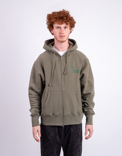 Service Works Martini Zipper Hoodie OLIVE M