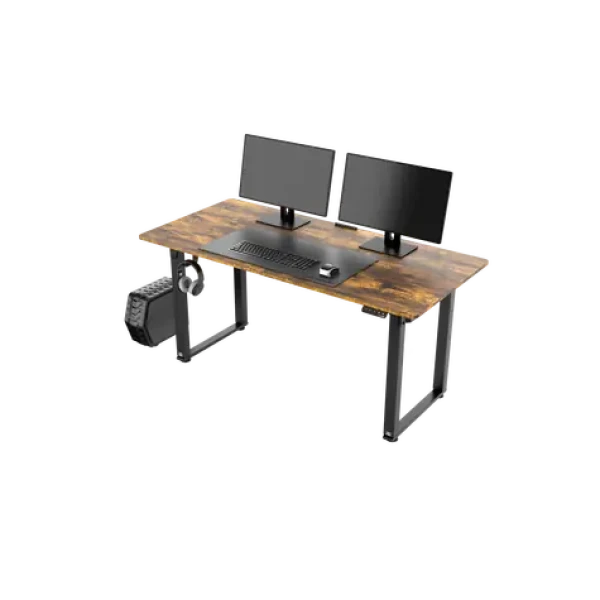 Ultradesk Uplift hnedá / Herný stôl / 160 x 75 x 74 - 116 cm / nastaviteľná výška (UDESK-UP-OODE)