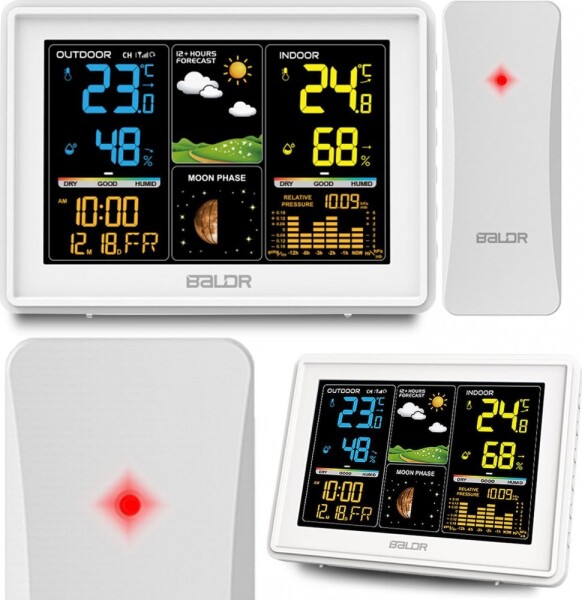 Berdsen Meteostanica s displejom BD-907 Biela