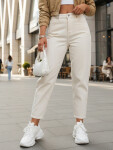 Dámske džínsy UY2860 cream - FashionStreet M