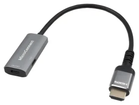MicroConnect HDMI - USB-C čierna / Redukcia / 0,2 m (HDMIUSB3.2)