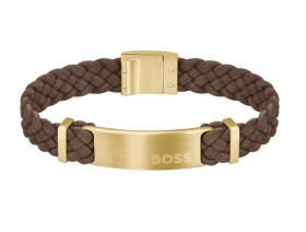 Hugo Boss Fashion pánsky semišový náramok Dylan 1580607 cm