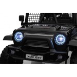Mamido Mamido Elektrické autíčko OFF ROAD EXTREME 4x4 čierne 24V | 200W | 50 kg | EVA | LED | 2,4 Ghz | ECO koža