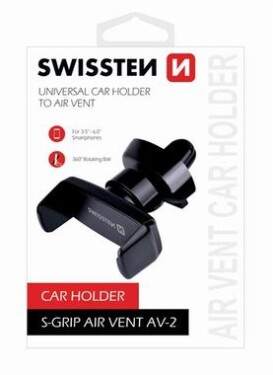 SWISSTEN S-GRIP AV-2 / držiak do ventilácie auta / od 3.5 do 6 (65010402)