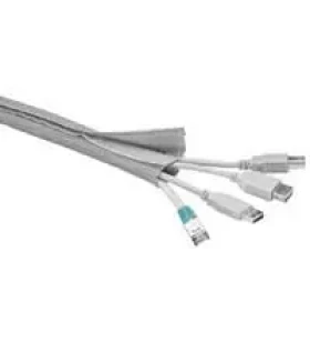 MicroConnect Cablesock s háčikom a slučkou 1.8m strieborná (CABLESOCK2)
