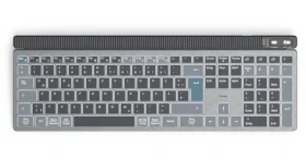 HAMA WK-750 čierno-šedá / Klávesnica / Bezdrôtová / Multi Device / Podsvietená / Celá veľkosť (U8173068)