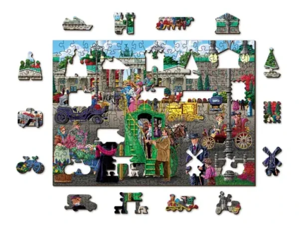 Wooden City Drevené puzzle Parížske námestie v Berlíne 2v1