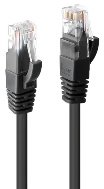 Lindy čierna / Sieťový kábel / Cat6 U/UTP / RJ-45 / 5 m (48080)