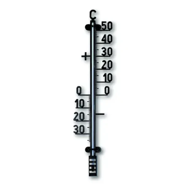 TFA 12.6004 čierna / Nástenný vonkajší teplomer / -30 až 50 ° C / montáž na stenu