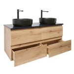 Kúpeľňová skrinka so žulovou doskou a umývadlom SAT B-Way 119x50x45 cm dub mat BWAY2120OAKZUBB BWAY2120OAKZUBB