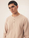 Pánske pyžamo 42638 Desert beige - HENDERSON tělová 3XL