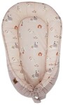 EKO Hniezdo pre bábätko VELVET My farm Powder pink 90x60 cm
