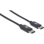 Manhattan USB kábel USB 2.0 USB-C ® zástrčka 2.00 m čierna 354875; 354875