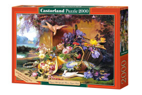 Mamido Puzzle 2000 dielikov Elegantné Zátišie s Kvetinami, Eugene Bidau