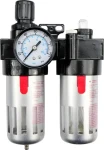 Vorel 81556 / Regulátor tlaku vzduchu 1/2" / max. 10 bar / s filtrom (90 cm3) a primazávaním (60 cm3) (TO-81556)