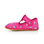 Beda Unicorn textilné barefoot papuče s opätkom (BFN-170020/W/OP) 34 EUR