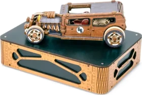 Wooden City 3D Drevené puzzle Automobil Hot Rod Limitovaná edícia