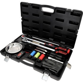 Servisná sada na výmenu kolesa MASTER s račňovým momentovým kľúčom 1/2" INFINITOOL, 20 – 200 Nm, 18-dielna KS Tools 516.2450; 516.2450