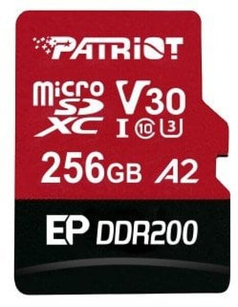 Patriot PATRIOT MEMORY Micro SDXC DDR200 with A+C card reader 256GB UHS-I U3/A2/C10/V30