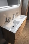 GSI - PURA keramické dvojumývadlo Slim 122x46cm, biela ExtraGlaze 8888111