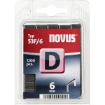 Plochá drôtená svorka - typ 53 F 1200 ks Novus Office 105098900 Rozmery (d x š) 6 mm x 11.3 mm; 105098900