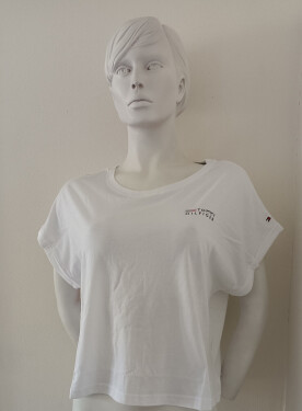 Dámske tričko UW0UW03632 YBR white - Tommy Hilfiger M
