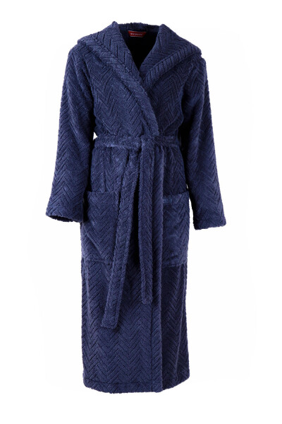 župan Athena s kapucňou tmavomodrý XXL