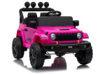 Mamido Elektrické autíčko Jeep Rubicon 24 V 2x200 W ružové