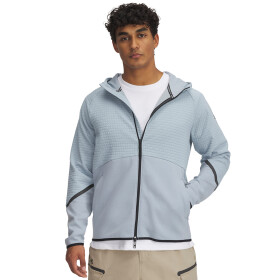 Mikina Under Armour Unstoppable Fleece Grid FZ Harbor Blue/ Black XXL