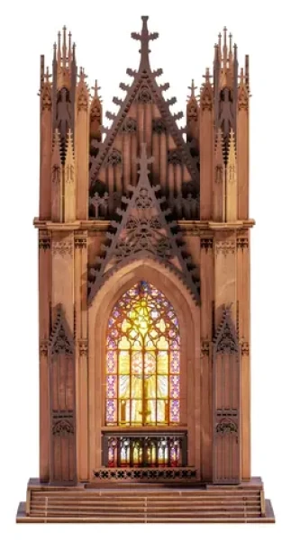 Robotime 3D drevená skladačka Katedrála Twin Tower