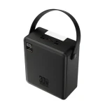 Wozinsky W8-B čierna / Powerbanka / 100000 mAh / 30W / 2x USB-A + 2x USB-C / svietidlo