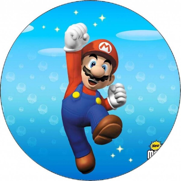 Jedlý papier Super Mario jásajúci 19,5 cm - Pictu Hap - Pictu Hap