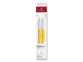 VICTORINOX Swiss Classic Kuchynský nôž 8 cm set 2 ks žltá / rovné a vrúbkované ostrie (6.7698.2C1)