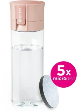 Brita Fill Go Vital pastelová broskyňová / Filtračná fľaša na vodu / 5x MicroDisc (1059293)
