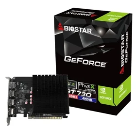 Biostar GeForce GT 730 4GB / Grafická karta / 902 MHz / GDDR3 1334 MHz / 64bit / PCIe 2.0 / 4X HDMI (VN7313TG46)