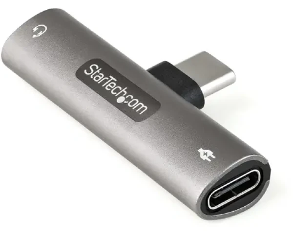 StarTech adaptér USB-C na 3,5 mm jack Power Delivery 60W / Adaptér / TRRS slúchadlový konektor / USB-C nabíjanie (CDP235APDM)