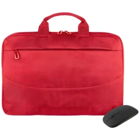Tucano Idea červená / Sada / taška na notebook 15,6" + bezdrôtová myš / polstrovaná priehradka (BU-BIDEA-WM-R)