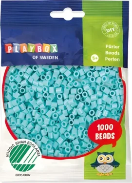 PLAYBOX Zažehľovacie korálky tyrkysové