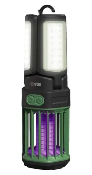 SBS WILD gear / Svietidlo proti komárom a powerbanka / 3000 mAh / nočné svetlo / čierna