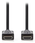 Nedis High Speed HDMI 7,5m čierna / Kábel HDMI / 4K 30Hz / Ethernet / pozlátené konektory (CVGL34000BK75)