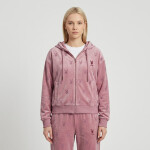 Mikina Playboy x FTSHP Girls Velvet Hoodie Pink S