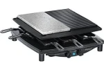 Steba RC 4 PLUS Deluxe / Raclette gril / 8 panvičiek / 1450 W / nerez / 29x29 cm grilovacia doska (622400)