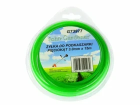 GEKO Struna do kosačky zelená zosilnená 3mm | 15m - hviezdicový profil / nylon (G73977)