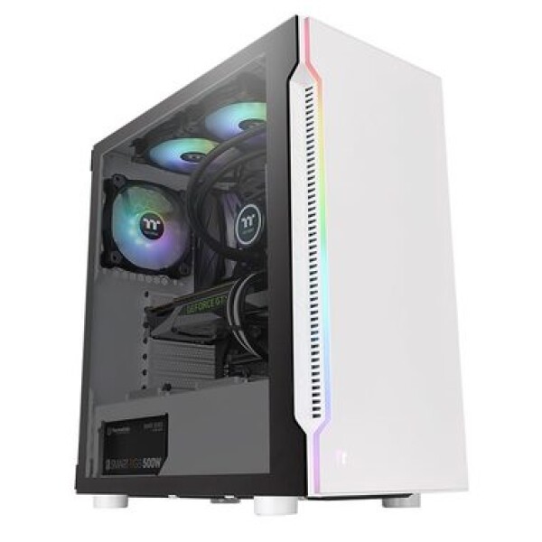 THERMALTAKE H200 TG Snow RGB biela / midi tower / USB / bez zdroja / ATX / priehľadná bočnica (CA-1M3-00M6WN-00)