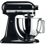 KitchenAid 5KSM125EOB čierna / Kuchynský robot Artisan / 300 W / 4,8 L / 10 rýchlostí (5KSM125EOB)