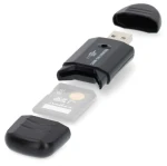 Nedis čítačka pamäťových kariet čierna / Čítačka pamäťových kariet / MMC / SD / SDHC / USB 2.0 (CRDRU2100BK)