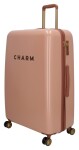 Veľký škrupinový kufor Charm London Capetown L Pink