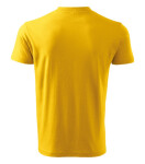 Tričko s výstrihom do V unisex žlté XL